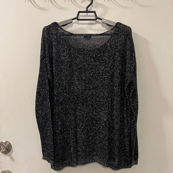 GARAGE Womens Black & White Knit Round Neck Pullover Sweater Size XS-S - Picture 4 of 10